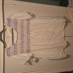 Boho Style White Shirt